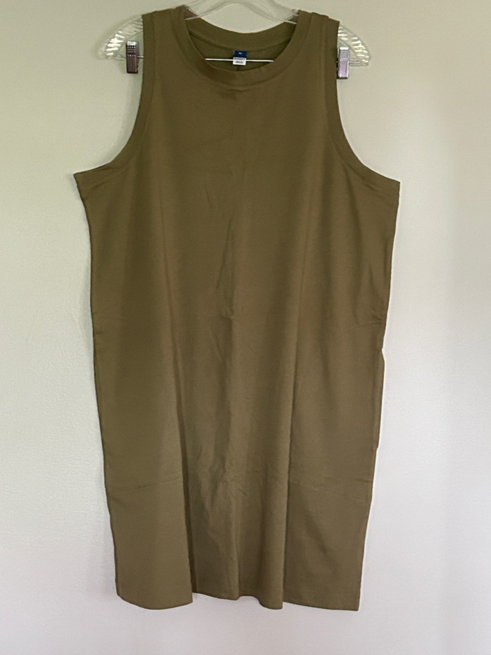 Old Navy Sleeveless Olive Green Shift Dress